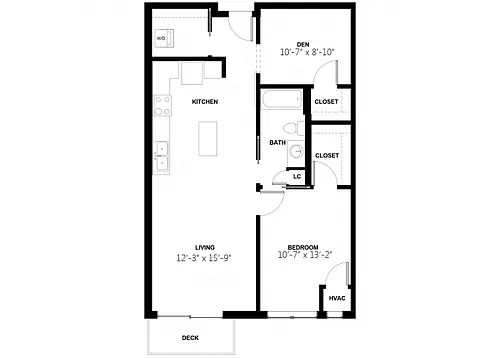 Floor plan One Bedroom 6