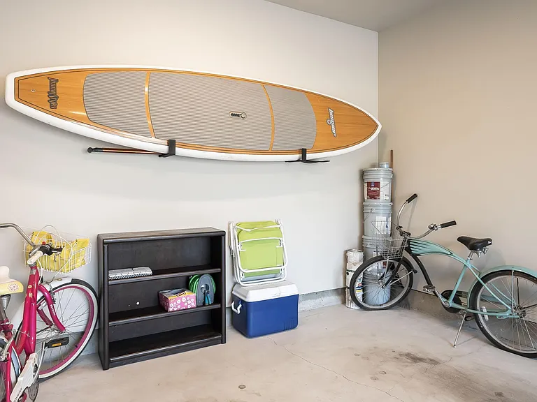 2 Cruisers, kids specialized bike, SUP, cooler and lawn chairs in the garage for your use.