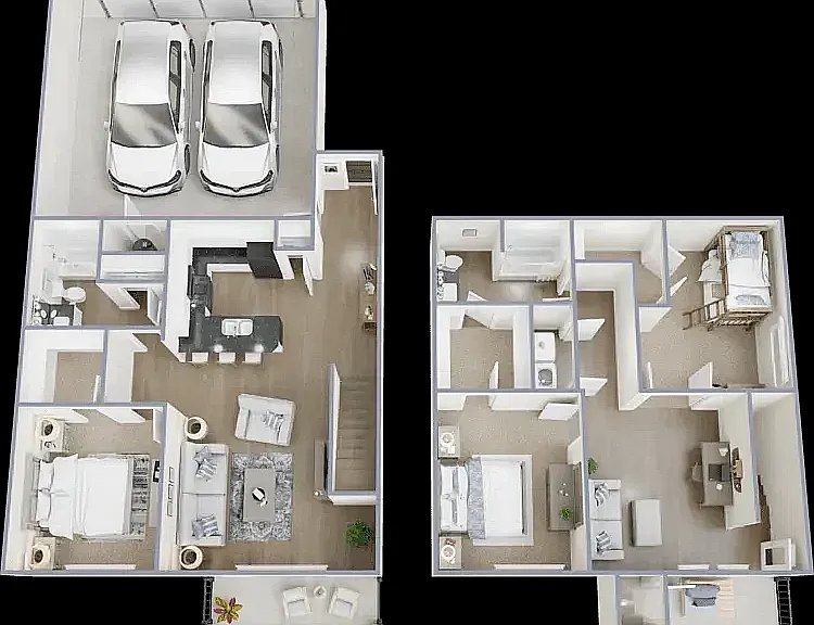 Two Bed Two Bath TH