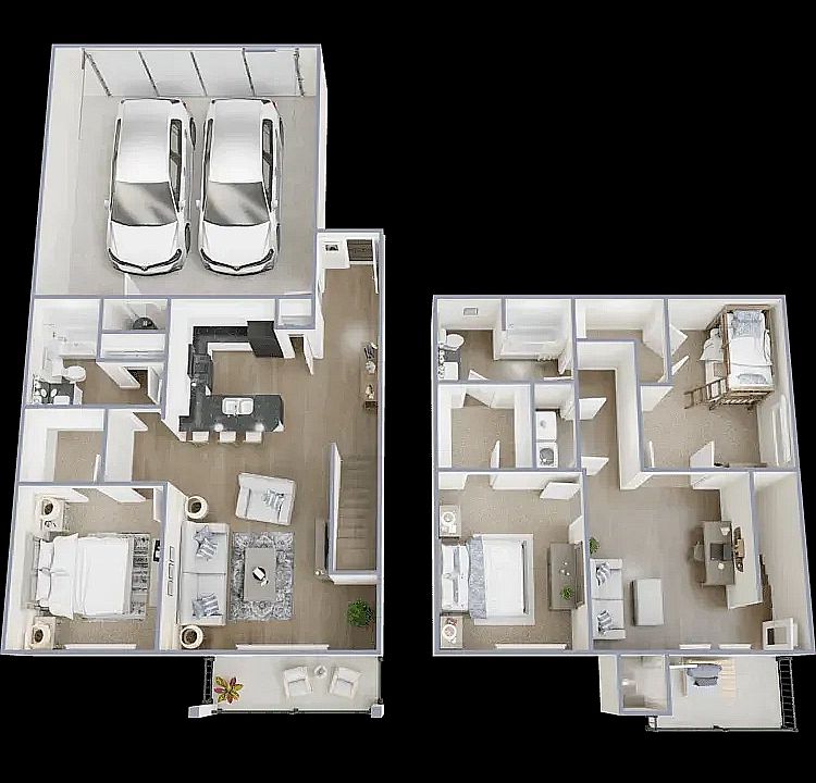 Two Bed Two Bath TH