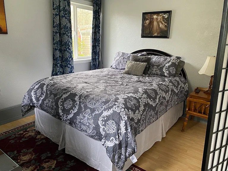 Queen sized bed