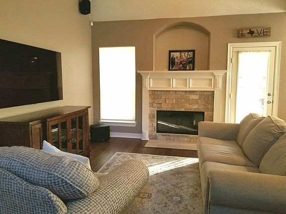 Wood burning fireplace