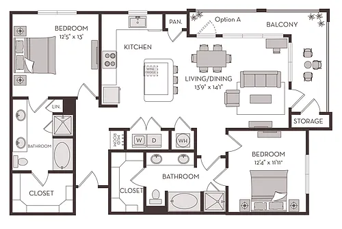 Floor plan B3