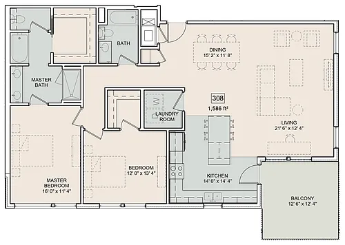 Floor plan Whitman