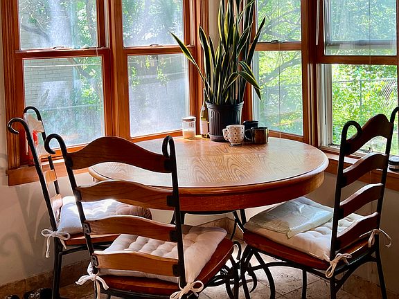 Kitchen table - windows looking outside