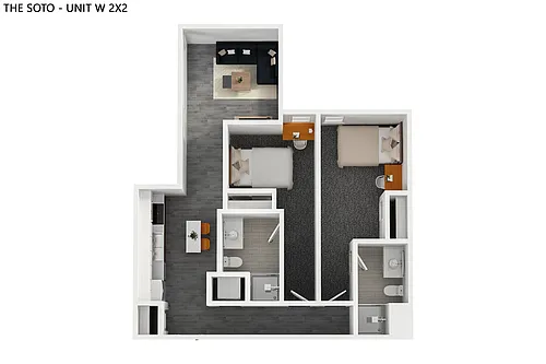 Floor plan W2x2