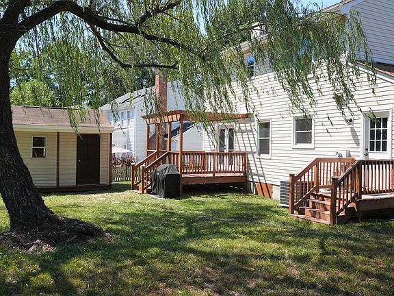 Back deck area and shed