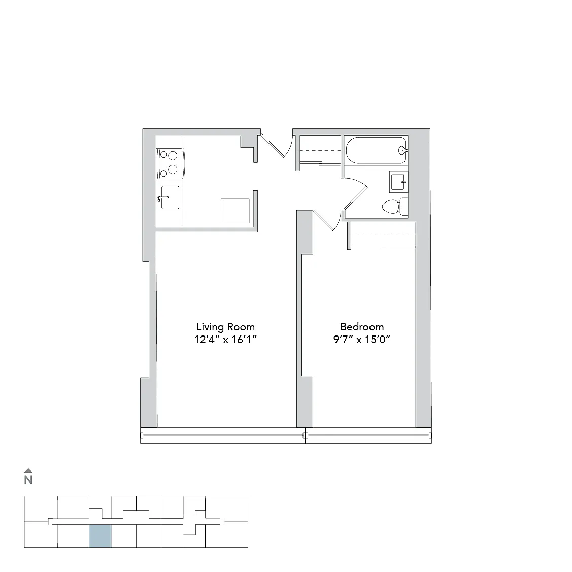 Floor plan lakem9-1b1c