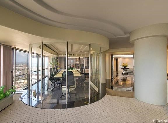 One of the meeting rooms within the main office.