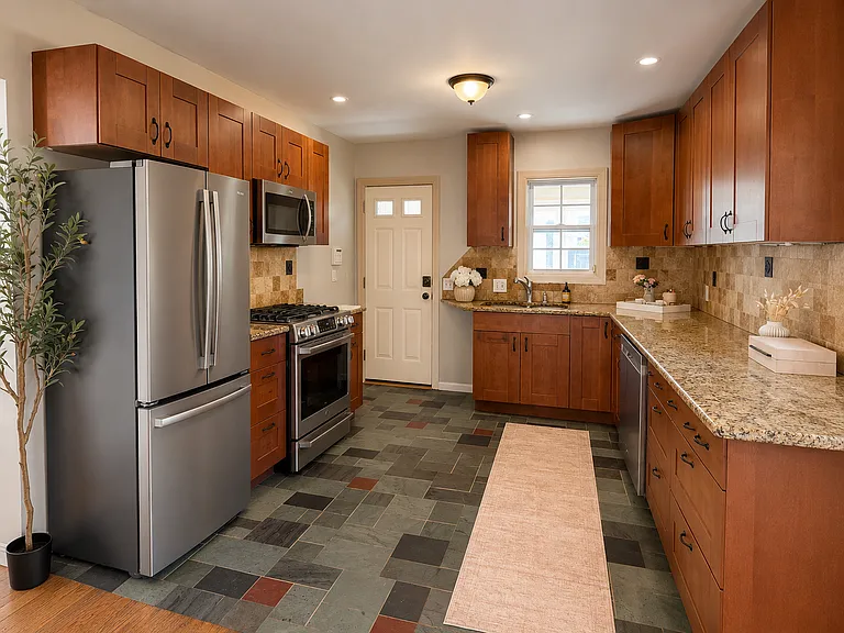 Refreshed kitchen with all new stainless steel appliances!