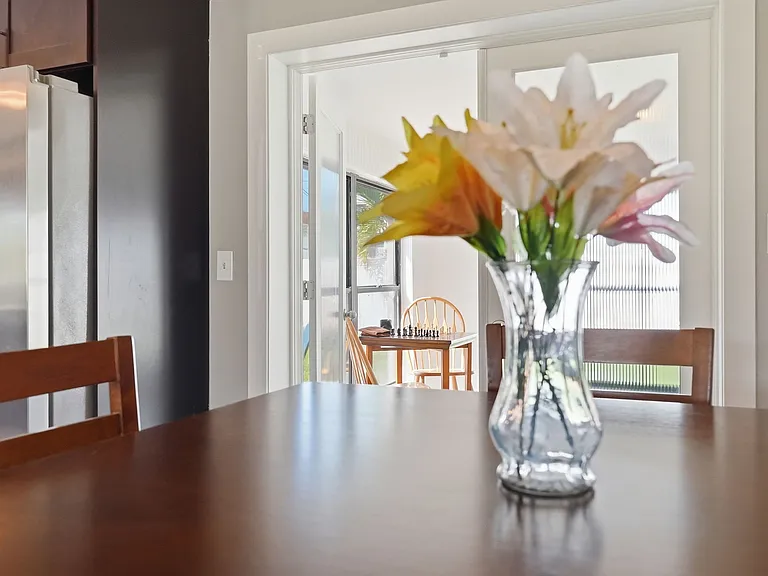 Florida room off dining area.