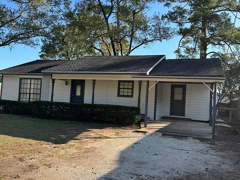 Front view of the home