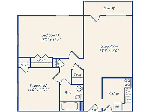 Floor plan The Blake