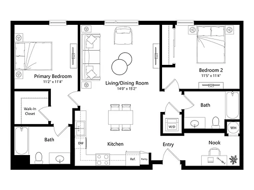 Floor plan E
