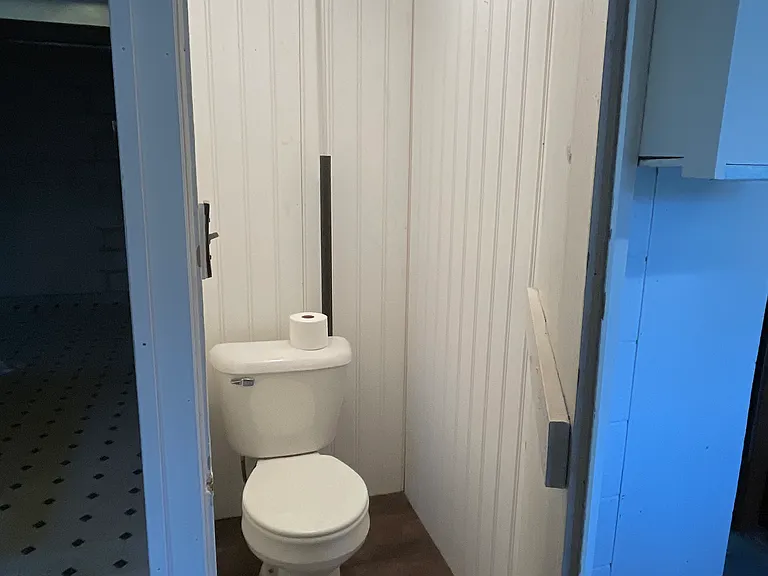 Basement toilet