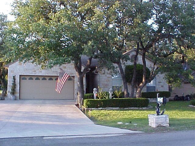 front on quiet street