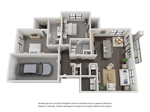 Floor plan B4.1 w/ Garage