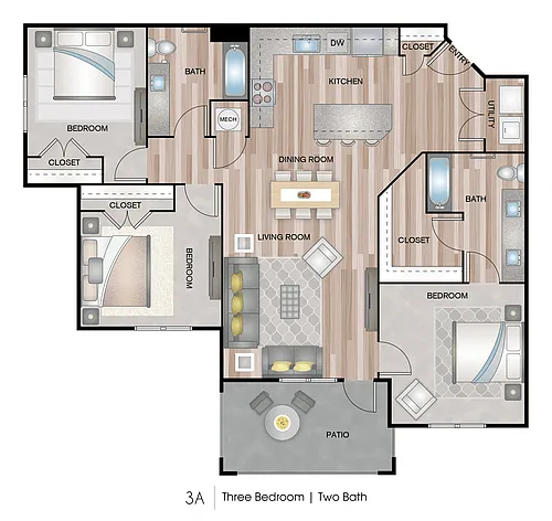 Floor plan 3A