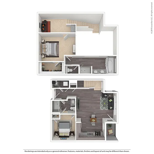 Floor plan B4 with Loft & Study