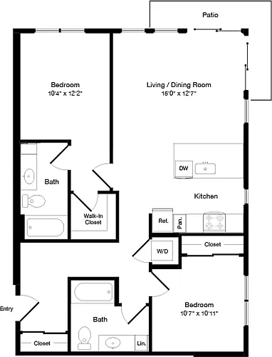 Floor plan B3 West- Floor 4