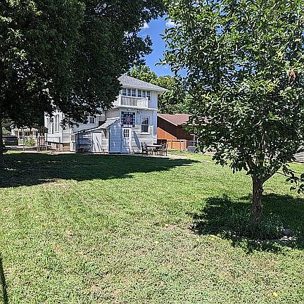Alley-accessible back yard