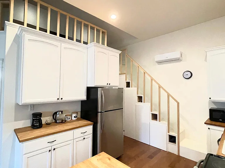 Stairs leading to the loft area