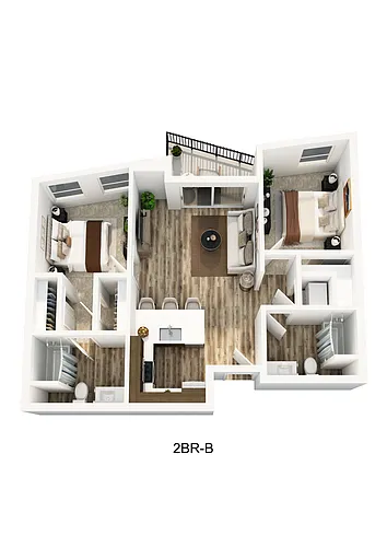 Floor plan 2br-b