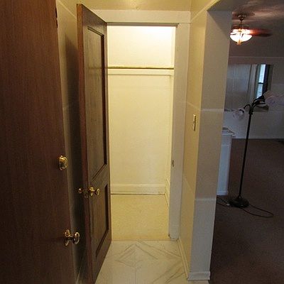entry way to storage closet