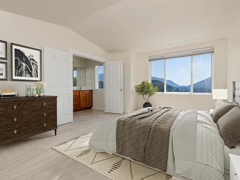 Primary room with mountain view