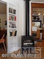 Built-In Bookcase and Gas Heater