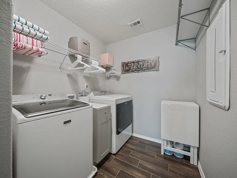 Upstairs laundry room