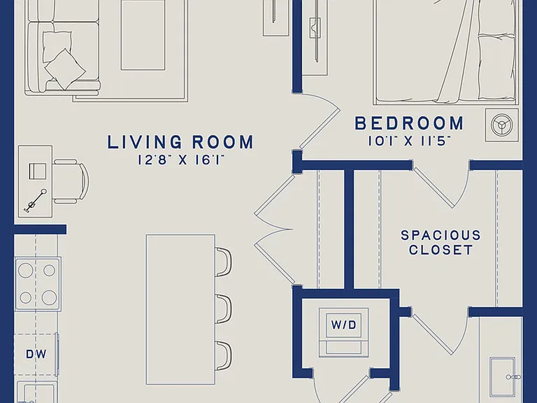 A12 | 1x1 | 733 sq ft A12 | 1x1 | 733 sq ft