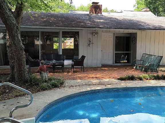 Patio and pool area.