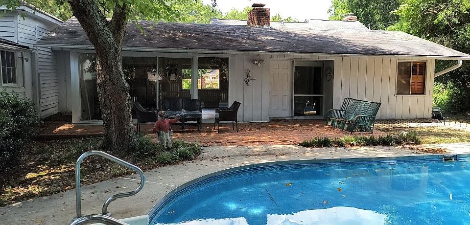 Patio and pool area.