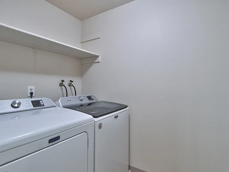 Newer washer & dryer inside the home included