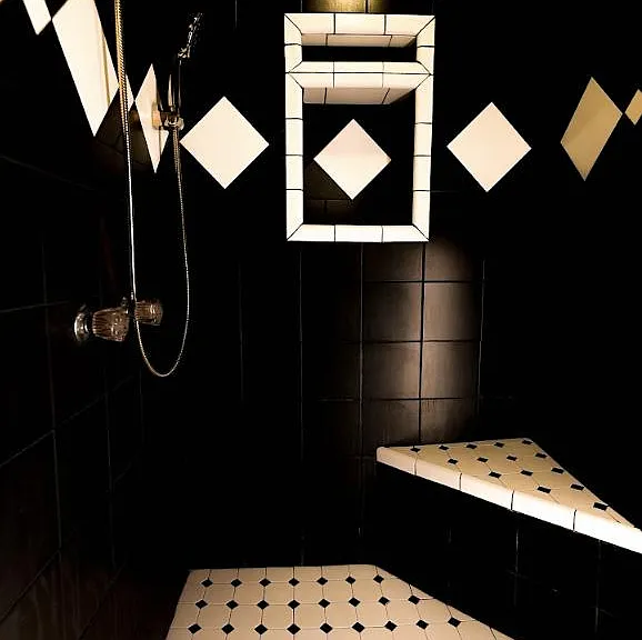 First full bathroom off of kitchen