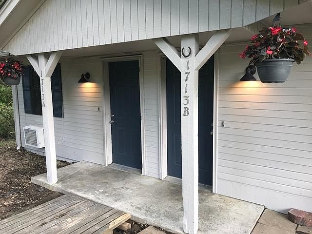 Front entrance to the duplex.