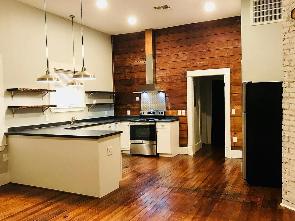 Open concept kitchen living.