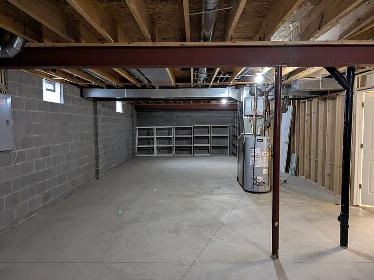 Unfinished part of Basement