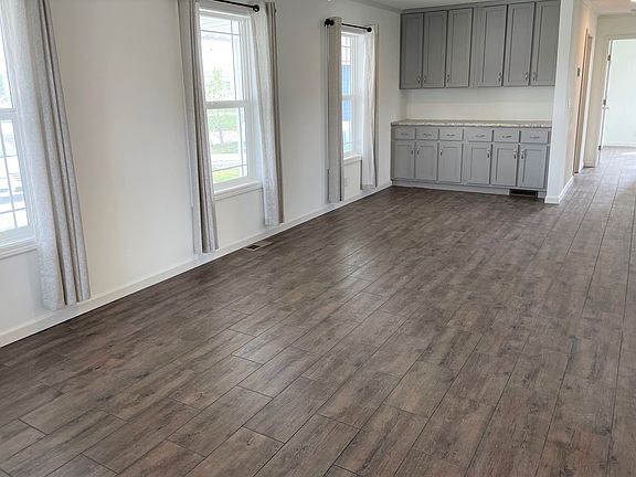 Living Room - Dining features Built in Cabinets