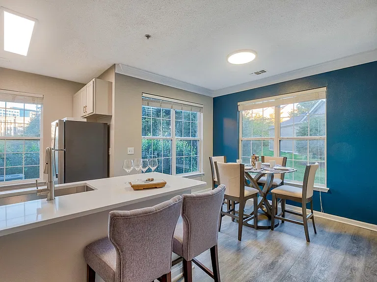 Spacious dining areas in select apartment homes.