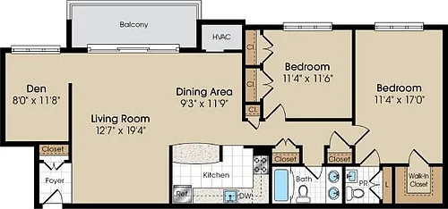 Floor plan Model 2D
