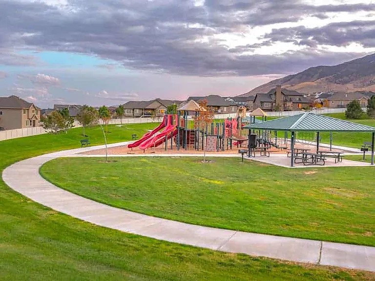 Near by park with Playground, Pickleball, basketball and walking.
