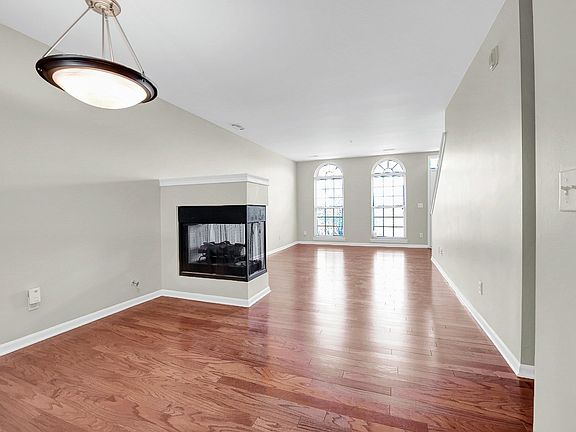 Living/Family room with brand new hardwood floors