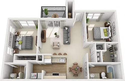 Floor plan 2B