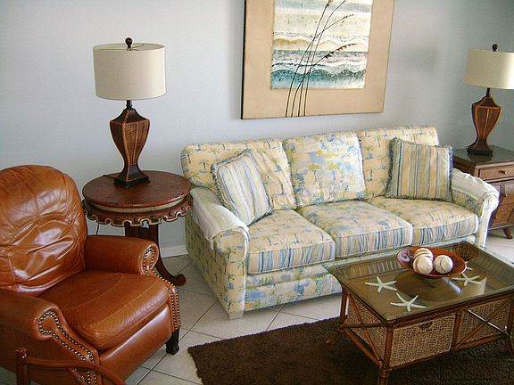 Leather recliner living area