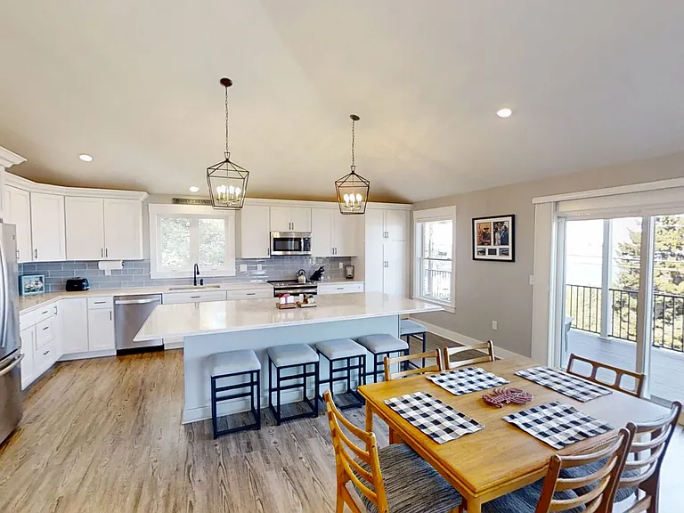 Dining and kitchen area