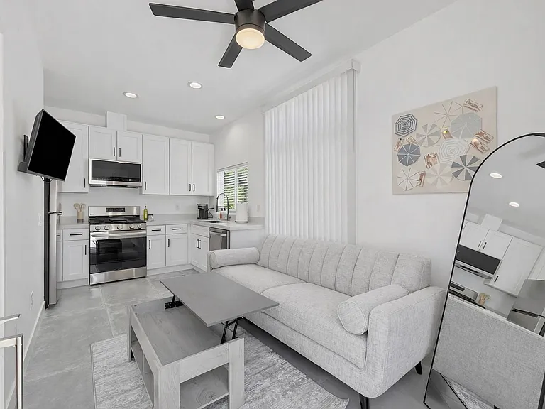 Junior ADU Living Room and Kitchen