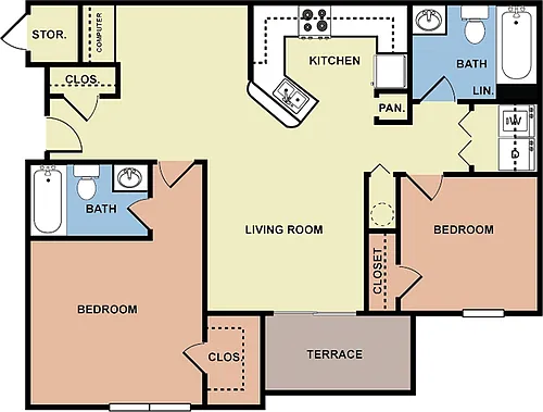 Floor plan 2 Bedroom