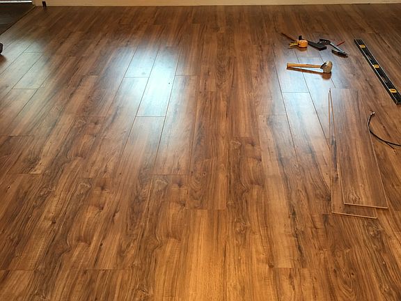 New hardwood in living room